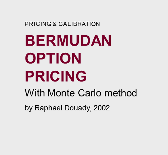 Bermudan  option  pricing