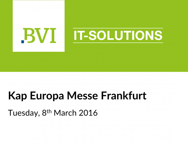 BVI  Fund  Operations  Conference  –  Frankfurt