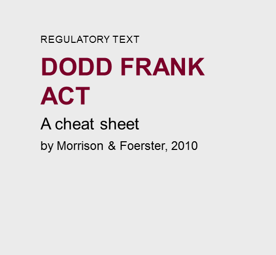 The  Dodd-Frank  Act